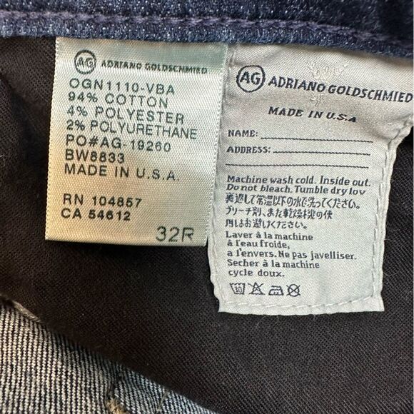 AG Adriano Goldschmied The Stilt Cigarette Leg Size 32 - Picture 8 of 9